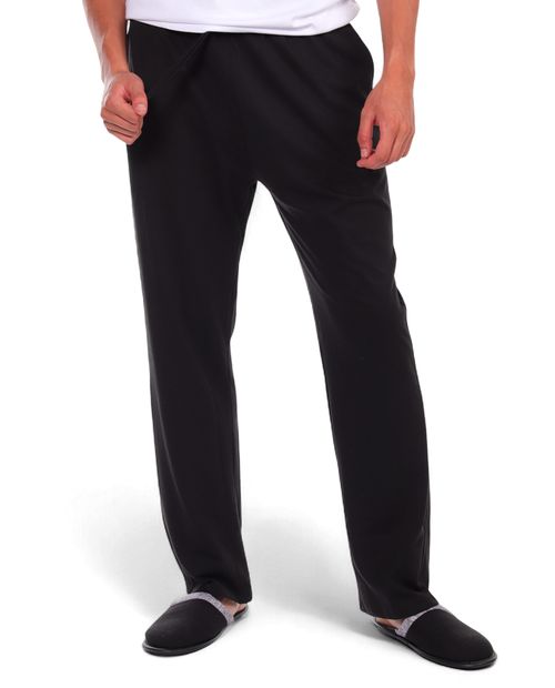 Pants de pijama Unexpected negro sólido para hombre