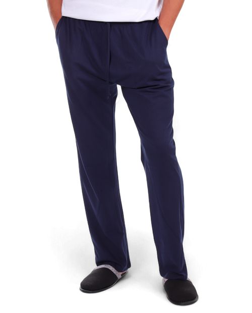 Pants de pijama Unexpected azul navy sólido para hombre