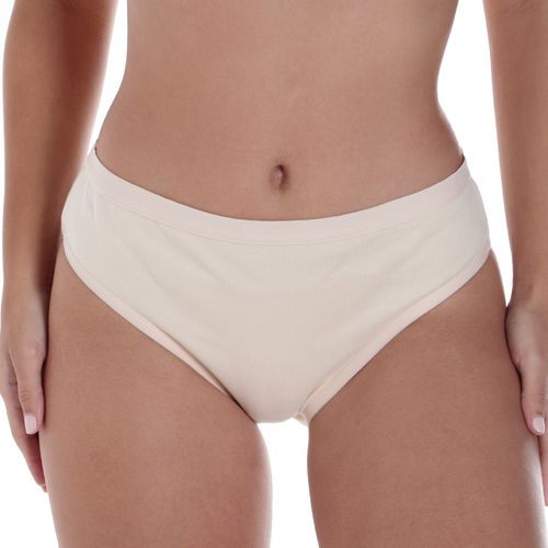 Pantalón beige Accente de cintura media para mujer