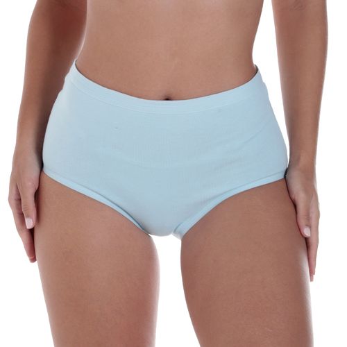 Hípster Accente celeste de cintura alta para mujer