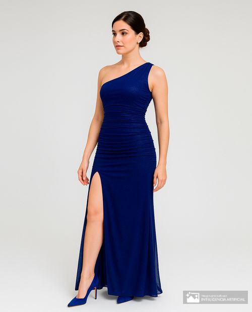 Vestido Emerald Sundae maxi azul sin mangas para mujer