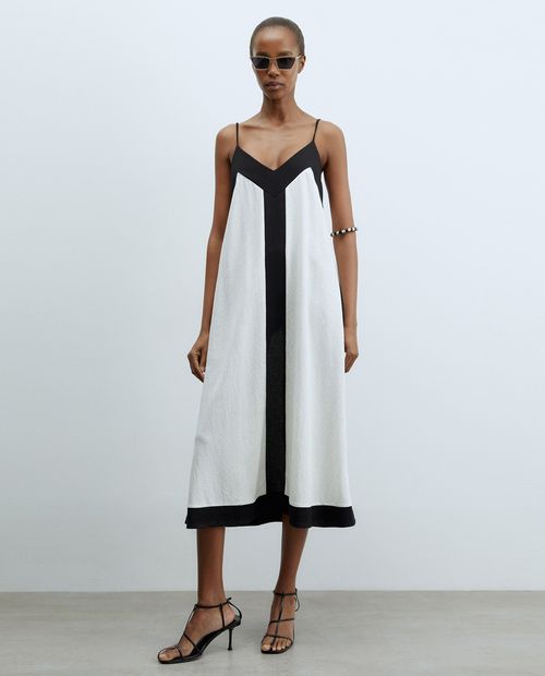 Vestido Sfera midi de tirantes para mujer