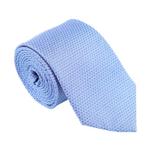 Corbata regular fit Unexpected celeste mini print para hombre