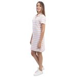 Vestido Nautica  tipo polo rayado manga corta para mujer-1748623470496