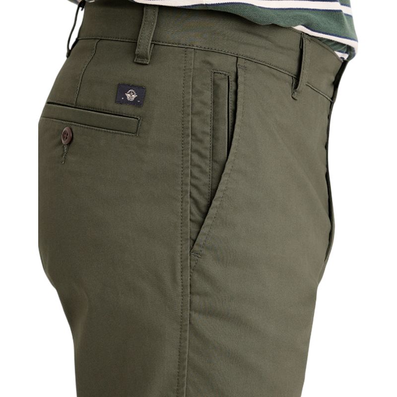 Pantalón chino smart 360 flex Dockers verde oscuro sólido para hombre