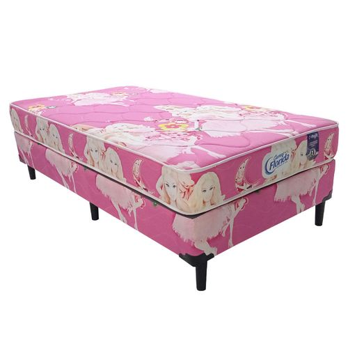 Cama Florida De Resorte Comfort Medio - Basic Infantil