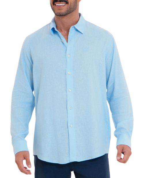 Camisa casual Dockers celeste heather para hombre
