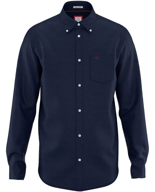 Camisa casual Oscar de la Renta classic fit azul navy heather para hombre
