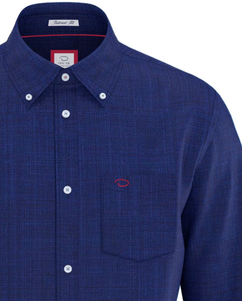 104880590-Camisa-casual-Oscar-de-la-Renta-tailored-fit-azul-heather-para-hombre