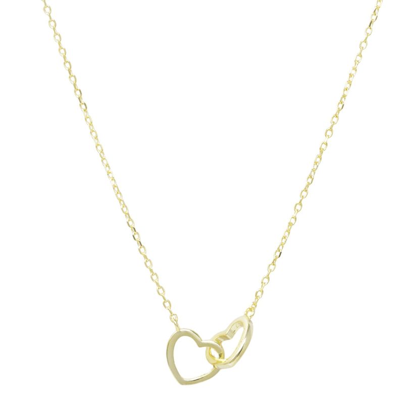 104834955-Collar-con-dije-de-corazones-de-plata-en-baño-de-oro-1mm-18--para-mujer