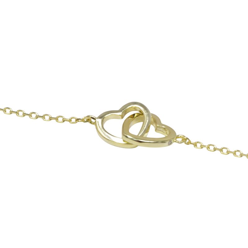 104834955-Collar-con-dije-de-corazones-de-plata-en-baño-de-oro-1mm-18--para-mujer