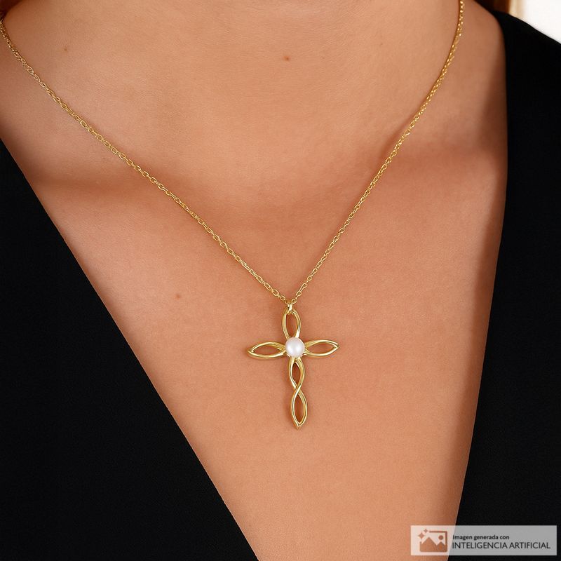 104834956-Collar-con-dije-de-cruz-de-plata-en-baño-de-oro-1mm-18--para-mujer