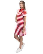 Vestido Nautica  tipo polo rayado manga corta para mujer-1748879070790