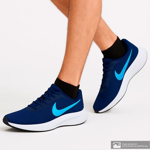 Zapato Nike Revolution 7 deportivo azul para hombre