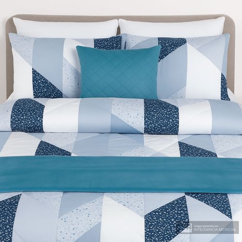 Edredón estampado + frazada