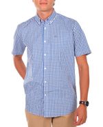 104923419-Camisa-casual-Oscar-de-la-Renta-azul-cuadriculada-para-hombre