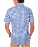 104923419-Camisa-casual-Oscar-de-la-Renta-azul-cuadriculada-para-hombre