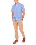 104923419-Camisa-casual-Oscar-de-la-Renta-azul-cuadriculada-para-hombre