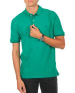 104844498-Camisa-polo-basica-Oscar-de-la-Renta-verde-solida-para-hombre
