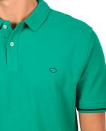 104844498-Camisa-polo-basica-Oscar-de-la-Renta-verde-solida-para-hombre
