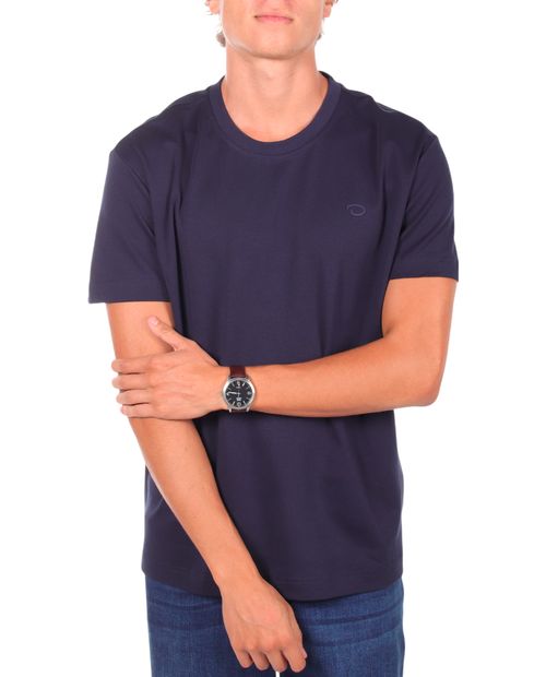 Camiseta Oscar de la Renta azul navy sólido para hombre