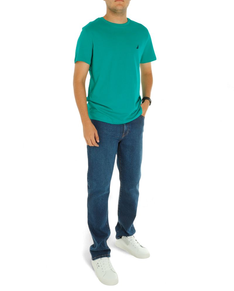 104868347-Camiseta-basica-Nautica-verde-solida-para-hombre