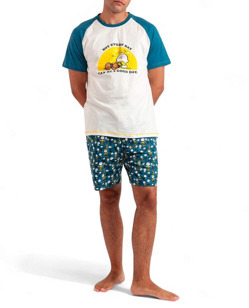 Conjunto de pijama Admas multicolor estampada para hombre