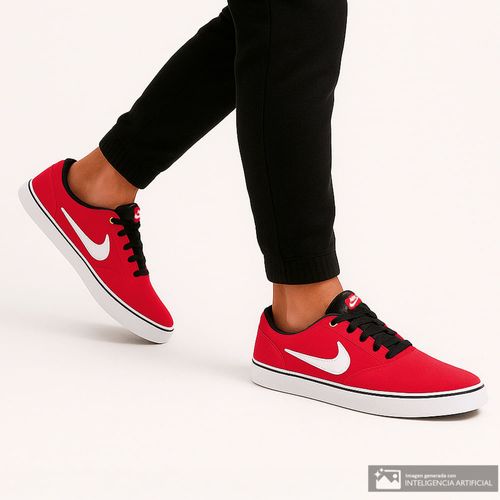 Zapato Nike SB Chron 2 deportivo casual rojo para hombre