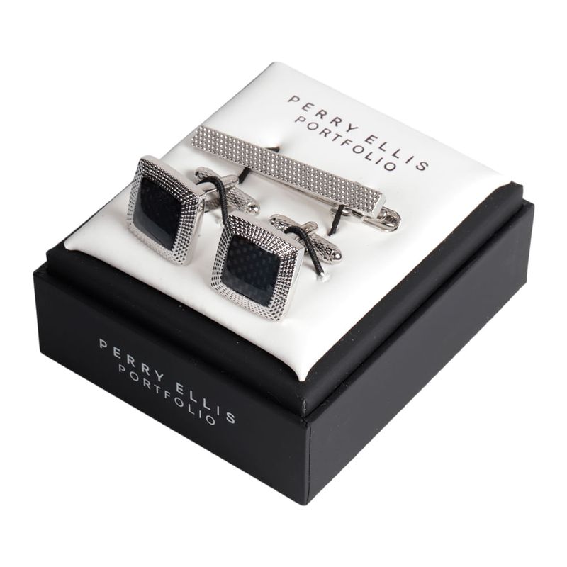 104814576-Set-de-mancuernillas-y-broche-Perry-Ellis-bicolor-para-hombre
