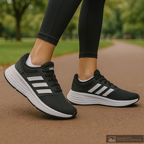 Zapato deportivo Adidas Galaxy 6 negro para mujer