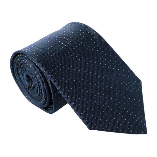 Corbata de seda Unexpected regular fit con puntos blancos para hombre