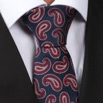 104815913-Corbata-de-seda-Unexpected-regular-fit-azul-navy-con-estampado-cachemira-para-hombre