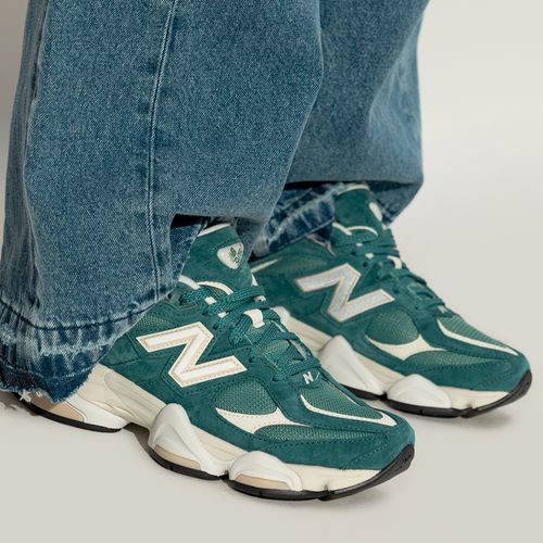 Zapato New Balance 9060 casual verde para mujer