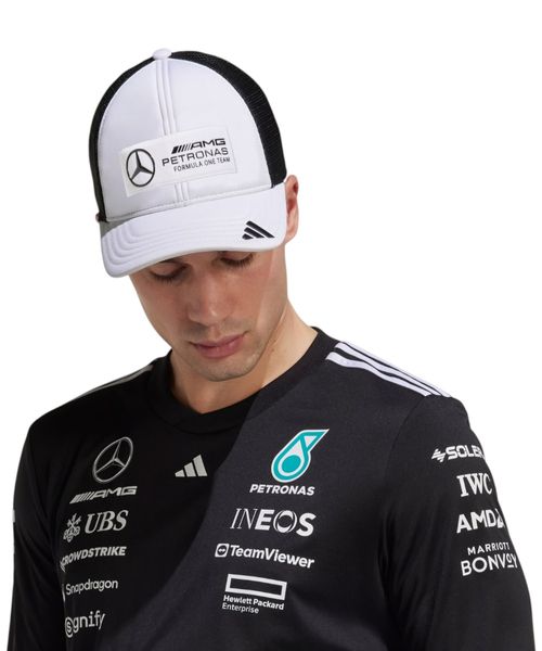 Gorra deportiva adidas x Mercedes AMG Petronas F1 color blanco