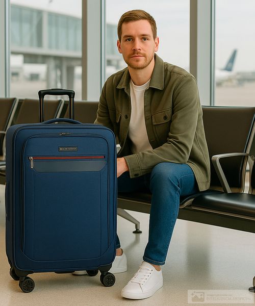 Maleta Swissbrand mediana Atlanta azul navy