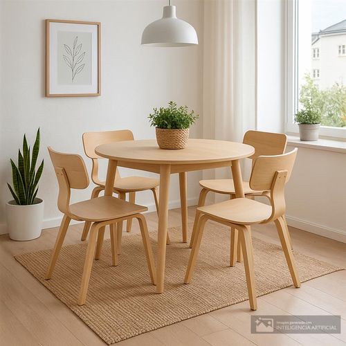 Comedor 4 personas redondo