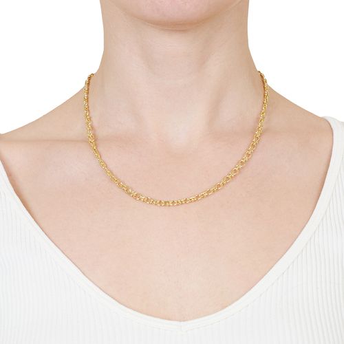 Cadena de brass  en baño de oro para mujer