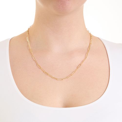 Cadena de brass  en baño de oro para mujer