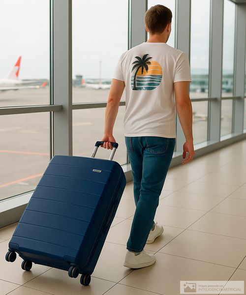 Maleta Swissbrand grande Nicosia azul oscuro