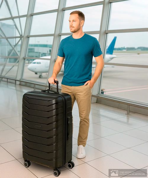 Maleta Swissbrand Askar grande color negro