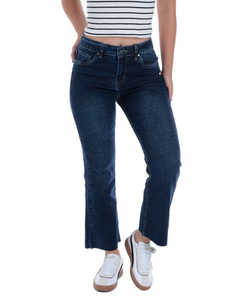 Jeans Orange flare azul de cintura media para mujer