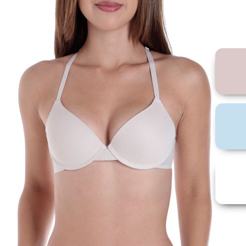Set de 3 brassier Hurley con aros multicolor para mujer