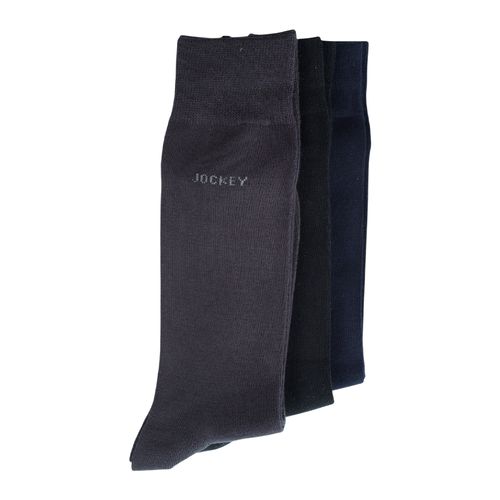 Pack de 3 pares de calcetines crew Jockey sólidos para hombre