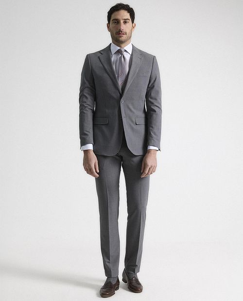 Traje formal PuroEGO slim fit gris heather para hombre