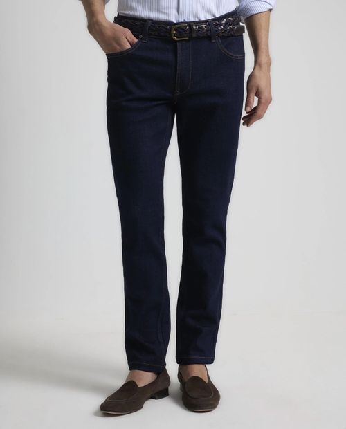 Jeans PuroEGO slim fit azul oscuro denim para hombre
