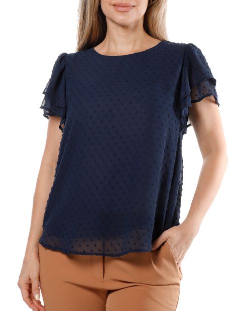 Blusa Marcella formal manga corta para mujer
