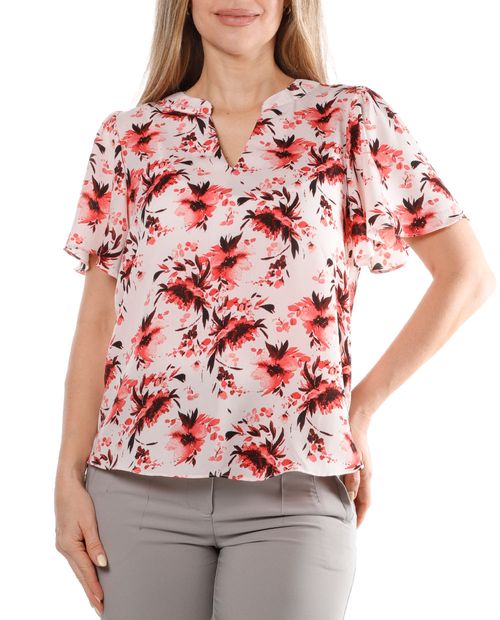 Blusa Marcella formal manga corta para mujer