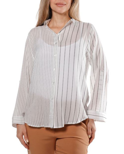 Blusa VS Sport camisera rayada manga larga para mujer