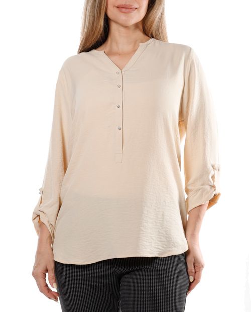 Blusa VS Sport túnica manga roll up para mujer