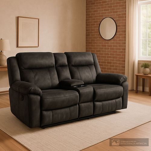 Loveseat con consola Juan